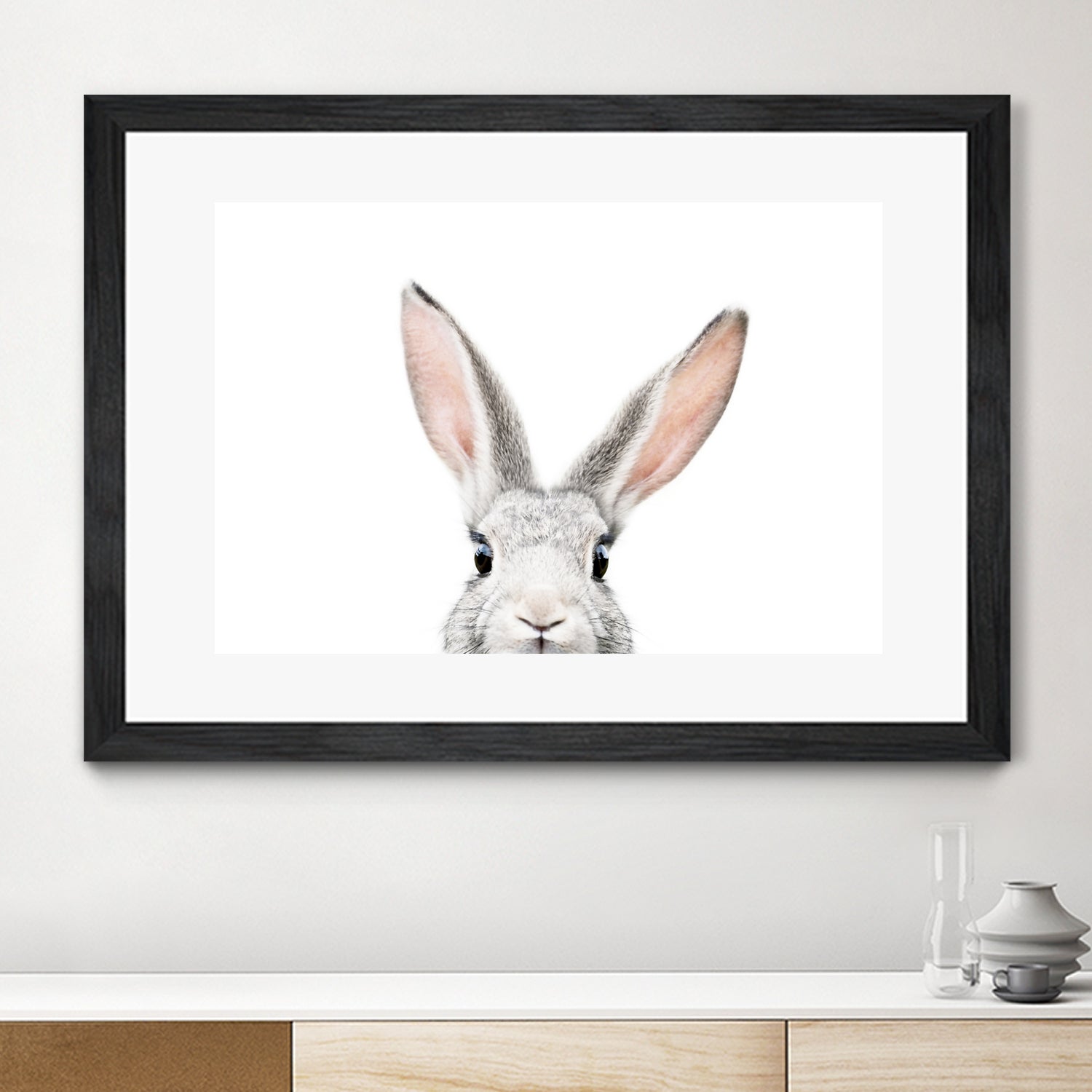 Bunny by Kathrin Pienaar on GIANT ART - gray photo manipulation