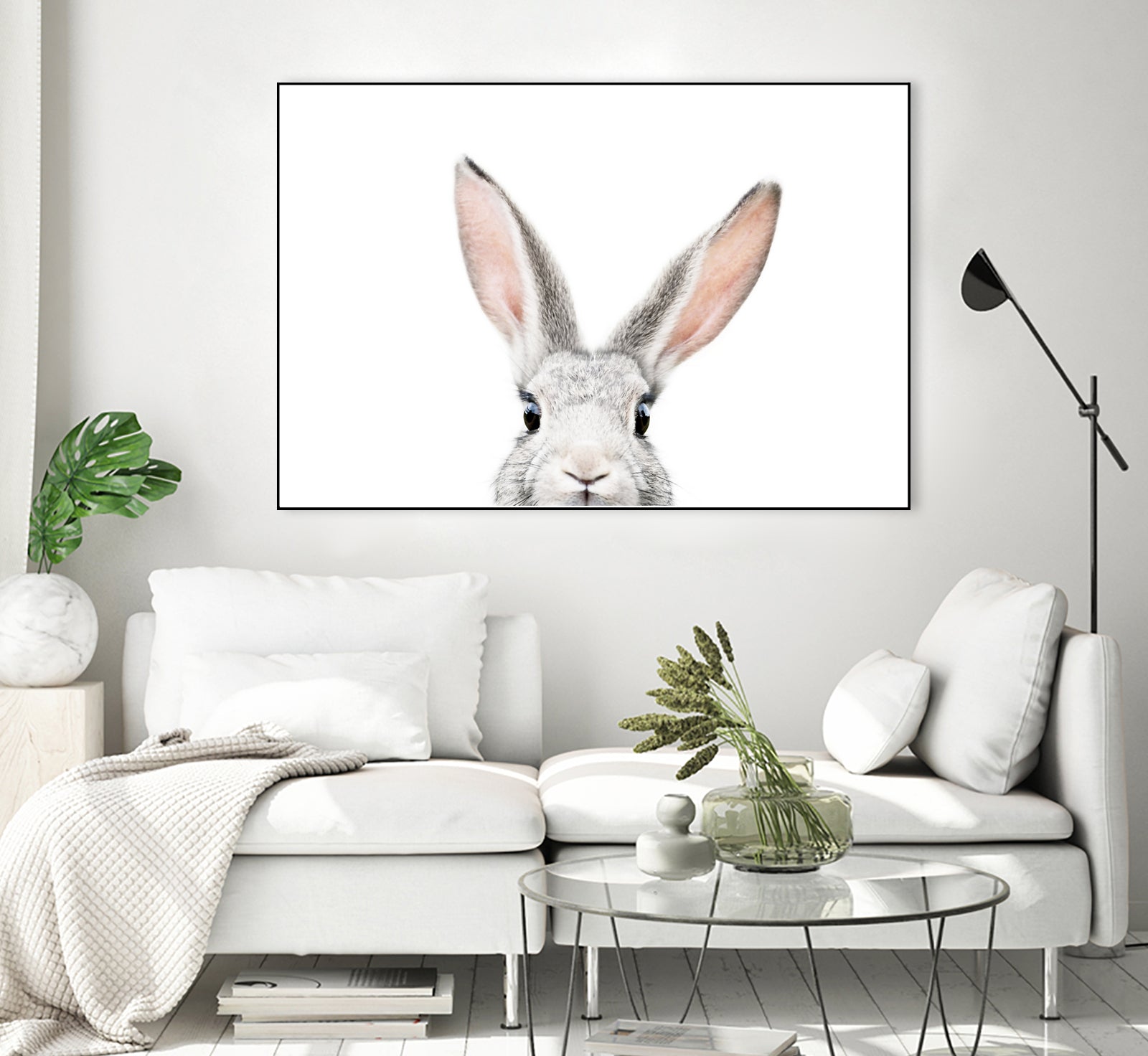 Bunny by Kathrin Pienaar on GIANT ART - gray photo manipulation