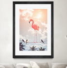 FLAMINGO & FRIENDS by Jonas Loose on GIANT ART - yellow photo manipulation