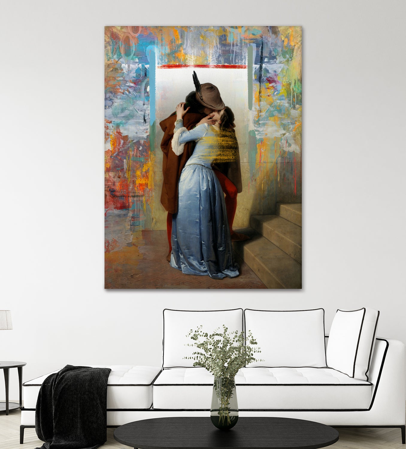 El beso by José Luis Guerrero on GIANT ART - yellow digital painting