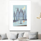 Autumn Feeling by Iveta Sermuksa on GIANT ART - blue vector illustration