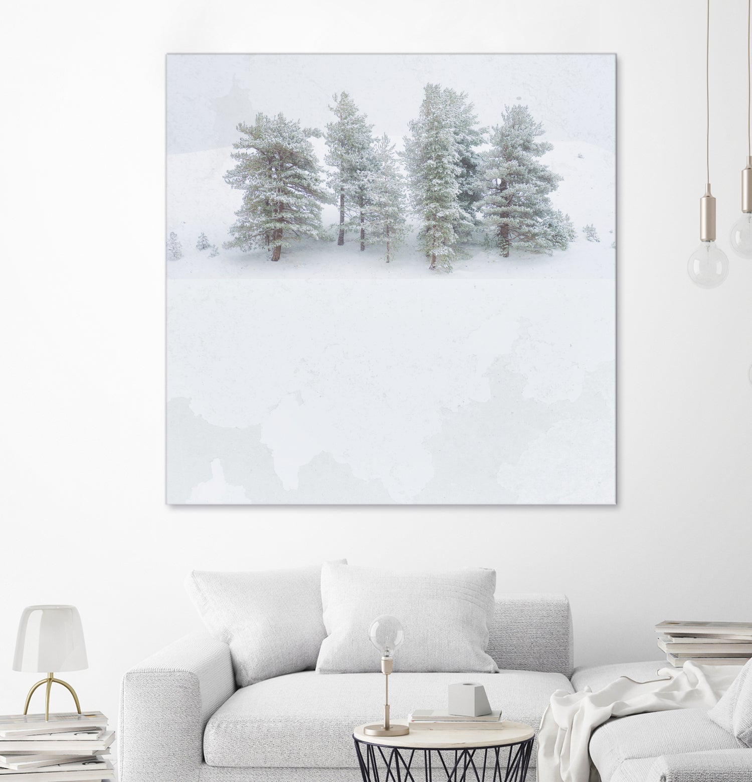 Pines by Antonio Zimbone on GIANT ART - white photo illustration