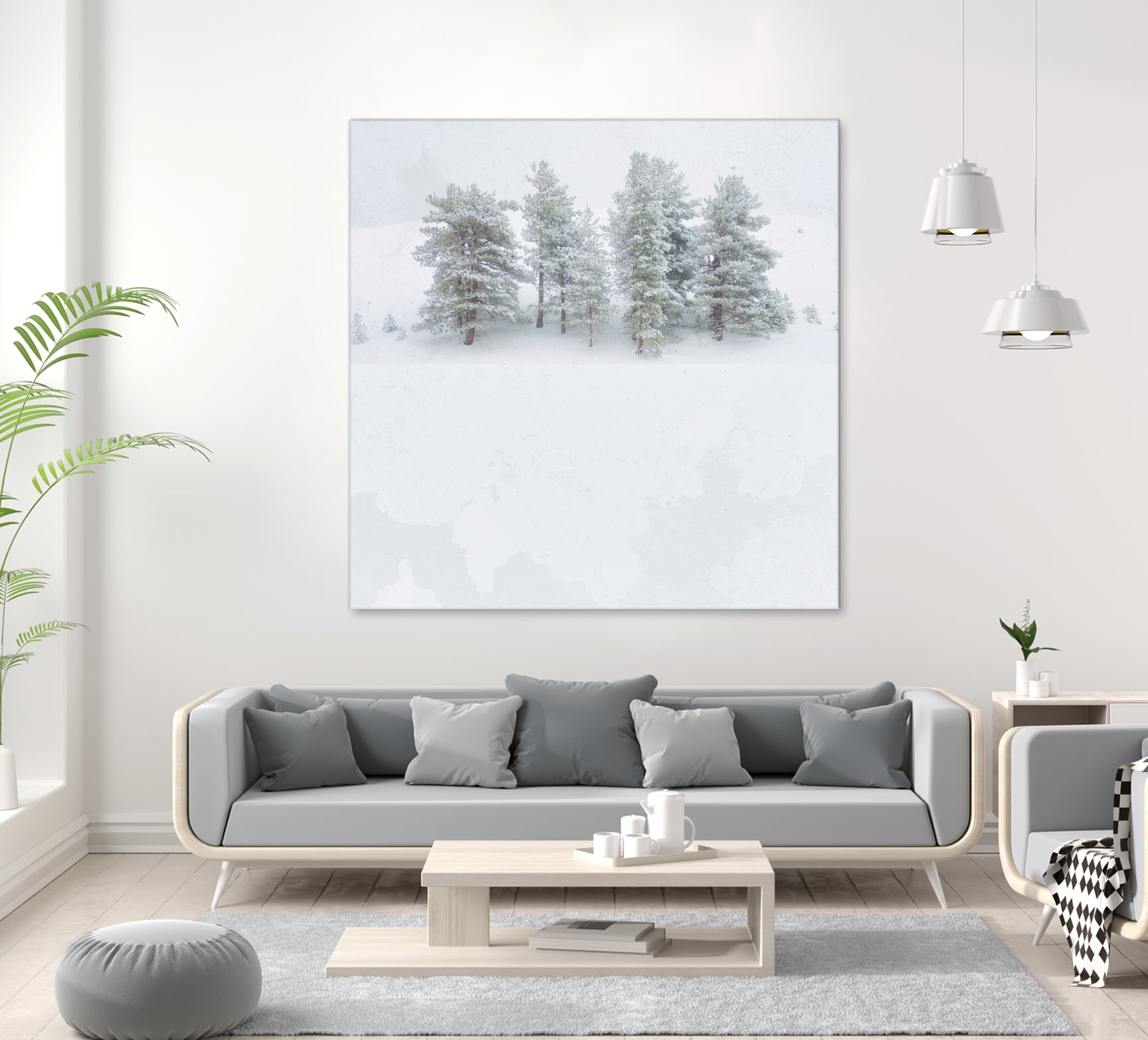 Pines by Antonio Zimbone on GIANT ART - white photo illustration