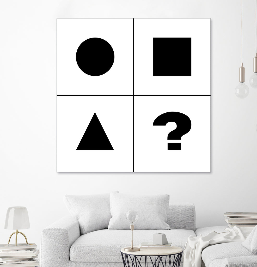 What's next ? Abstract Minimal Black and White Art by Emmanuel Signorino on GIANT ART - black digital painting