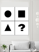 What's next ? Abstract Minimal Black and White Art by Emmanuel Signorino on GIANT ART - black digital painting