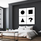 What's next ? Abstract Minimal Black and White Art by Emmanuel Signorino on GIANT ART - black digital painting