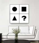 What's next ? Abstract Minimal Black and White Art by Emmanuel Signorino on GIANT ART - black digital painting