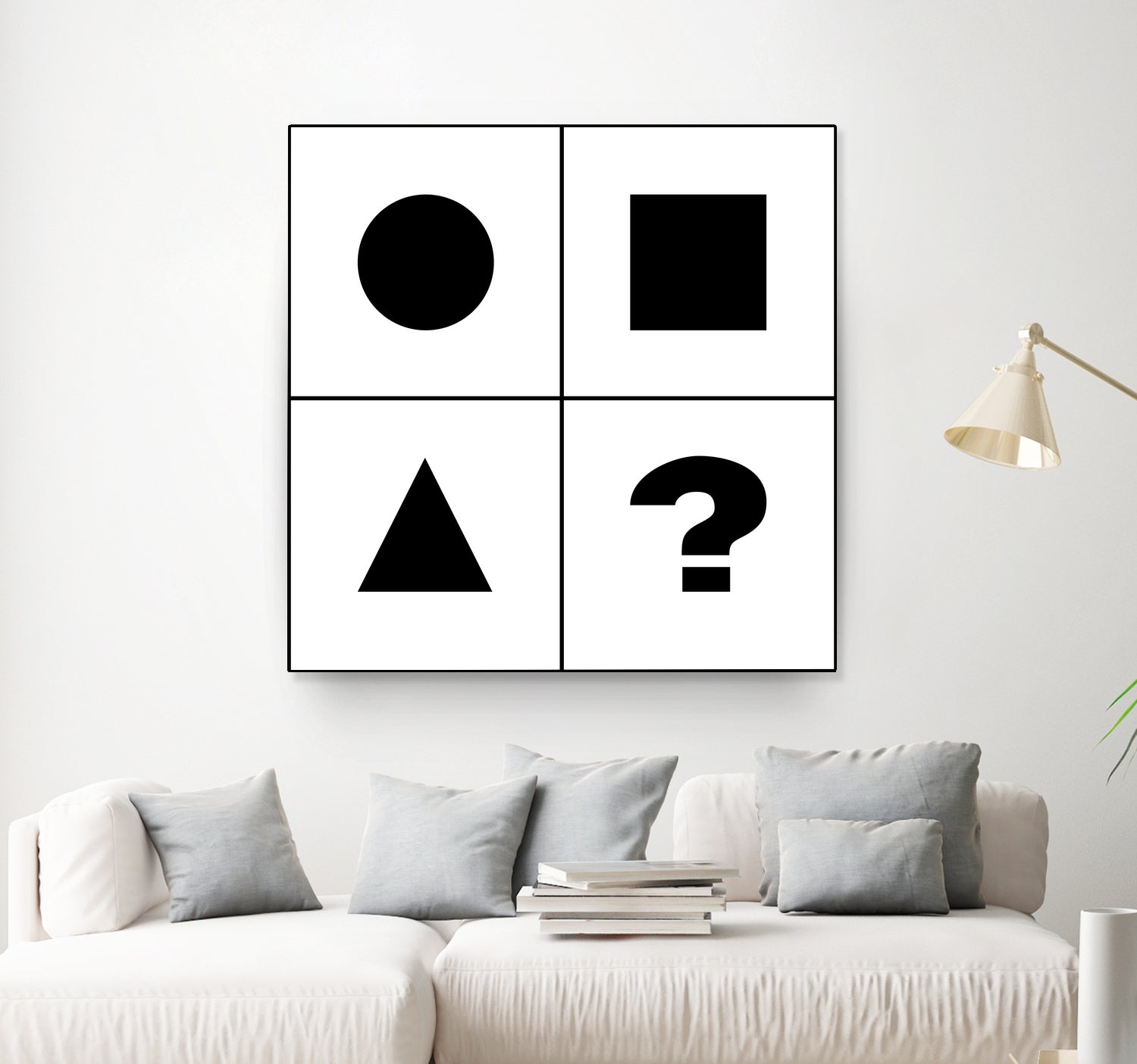 What's next ? Abstract Minimal Black and White Art by Emmanuel Signorino on GIANT ART - black digital painting