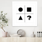 What's next ? Abstract Minimal Black and White Art by Emmanuel Signorino on GIANT ART - black digital painting