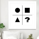 What's next ? Abstract Minimal Black and White Art by Emmanuel Signorino on GIANT ART - black digital painting