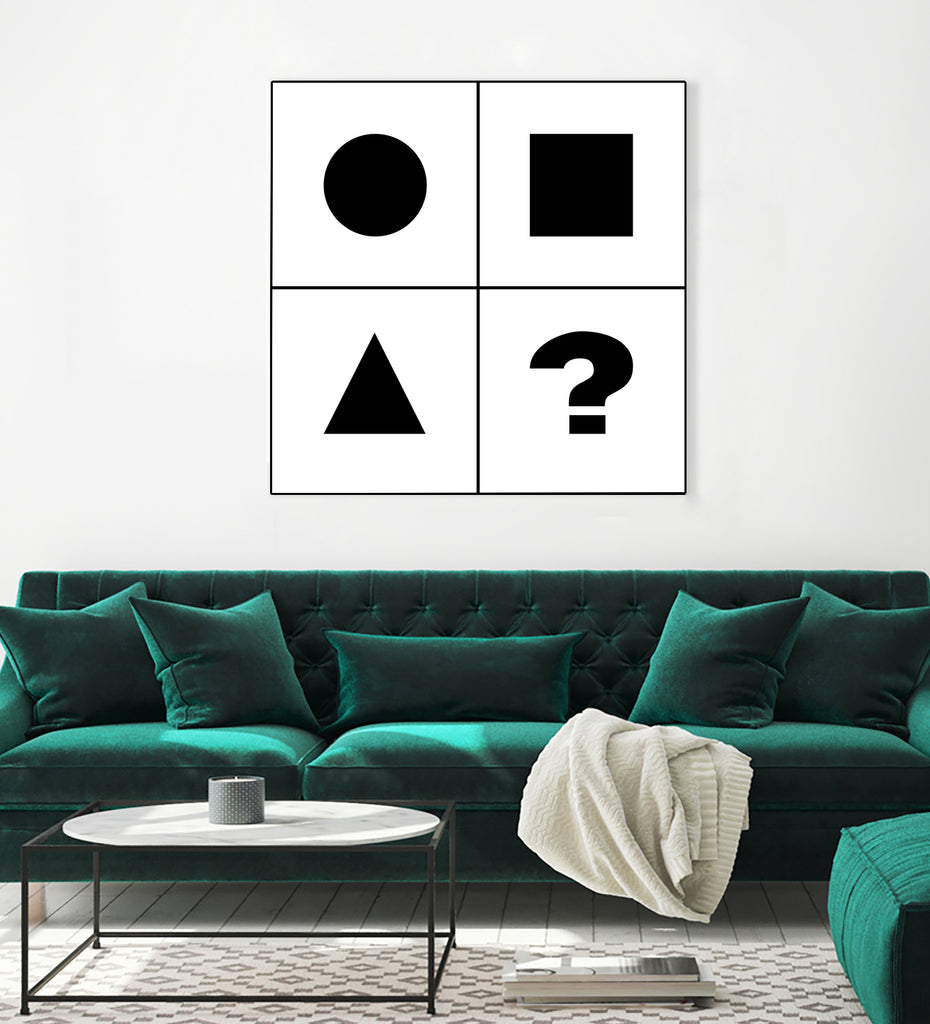 What's next ? Abstract Minimal Black and White Art by Emmanuel Signorino on GIANT ART - black digital painting