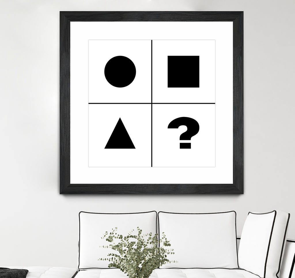 What's next ? Abstract Minimal Black and White Art by Emmanuel Signorino on GIANT ART - black digital painting