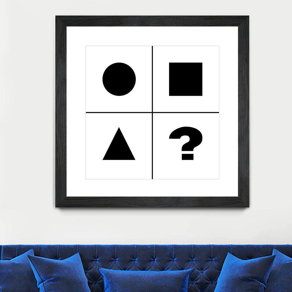 What's next ? Abstract Minimal Black and White Art by Emmanuel Signorino on GIANT ART - black digital painting