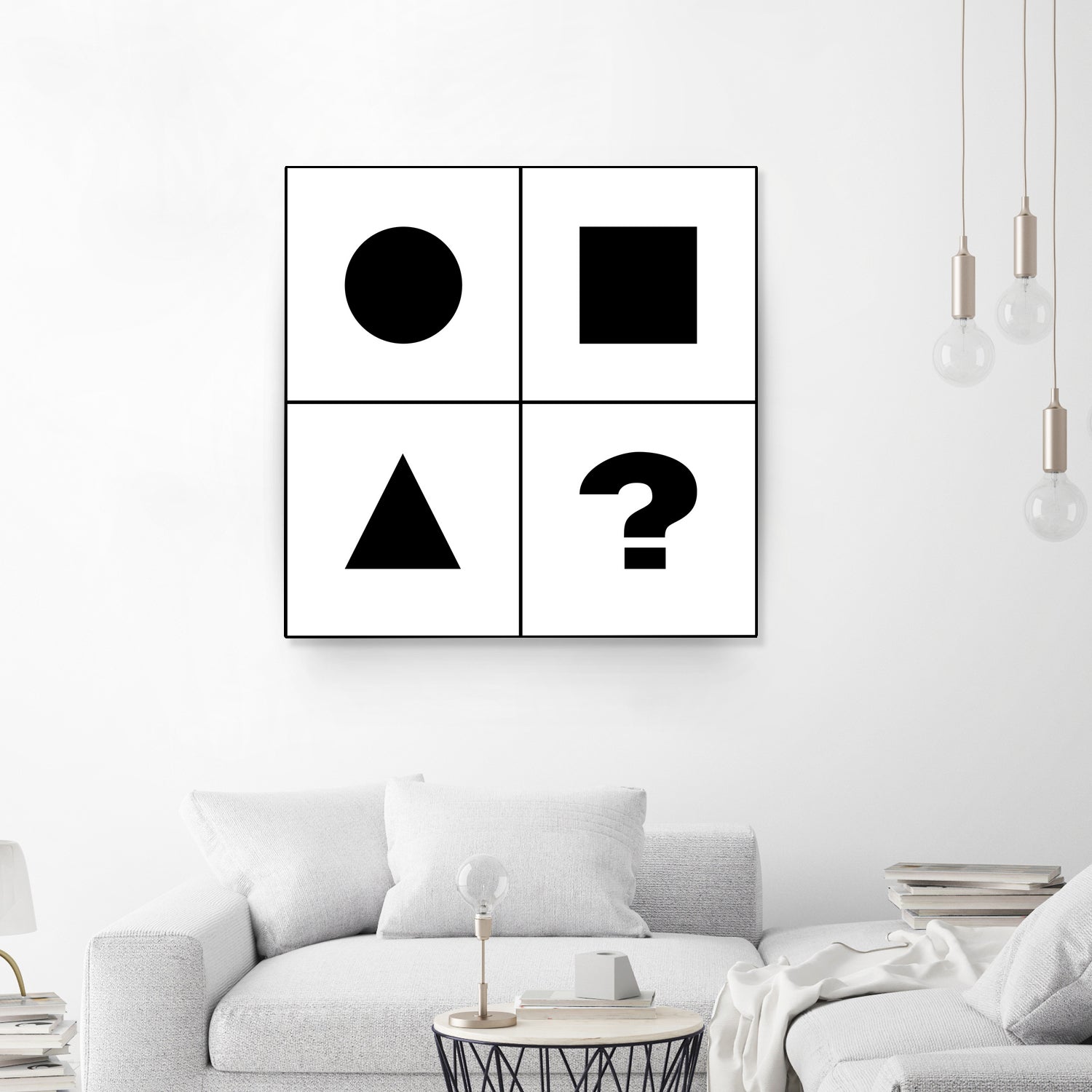 What's next ? Abstract Minimal Black and White Art by Emmanuel Signorino on GIANT ART - black digital painting