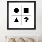 What's next ? Abstract Minimal Black and White Art by Emmanuel Signorino on GIANT ART - black digital painting