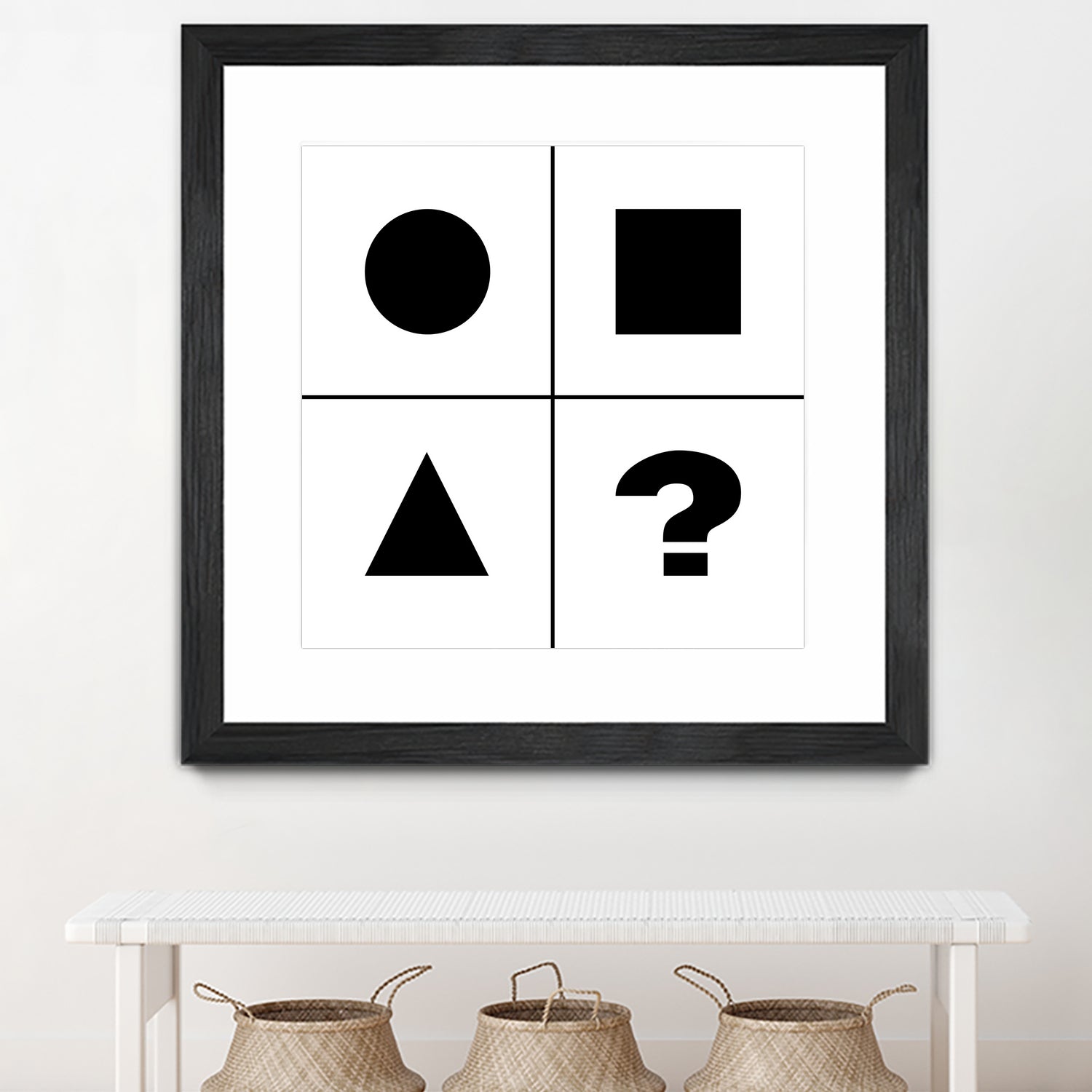 What's next ? Abstract Minimal Black and White Art by Emmanuel Signorino on GIANT ART - black digital painting