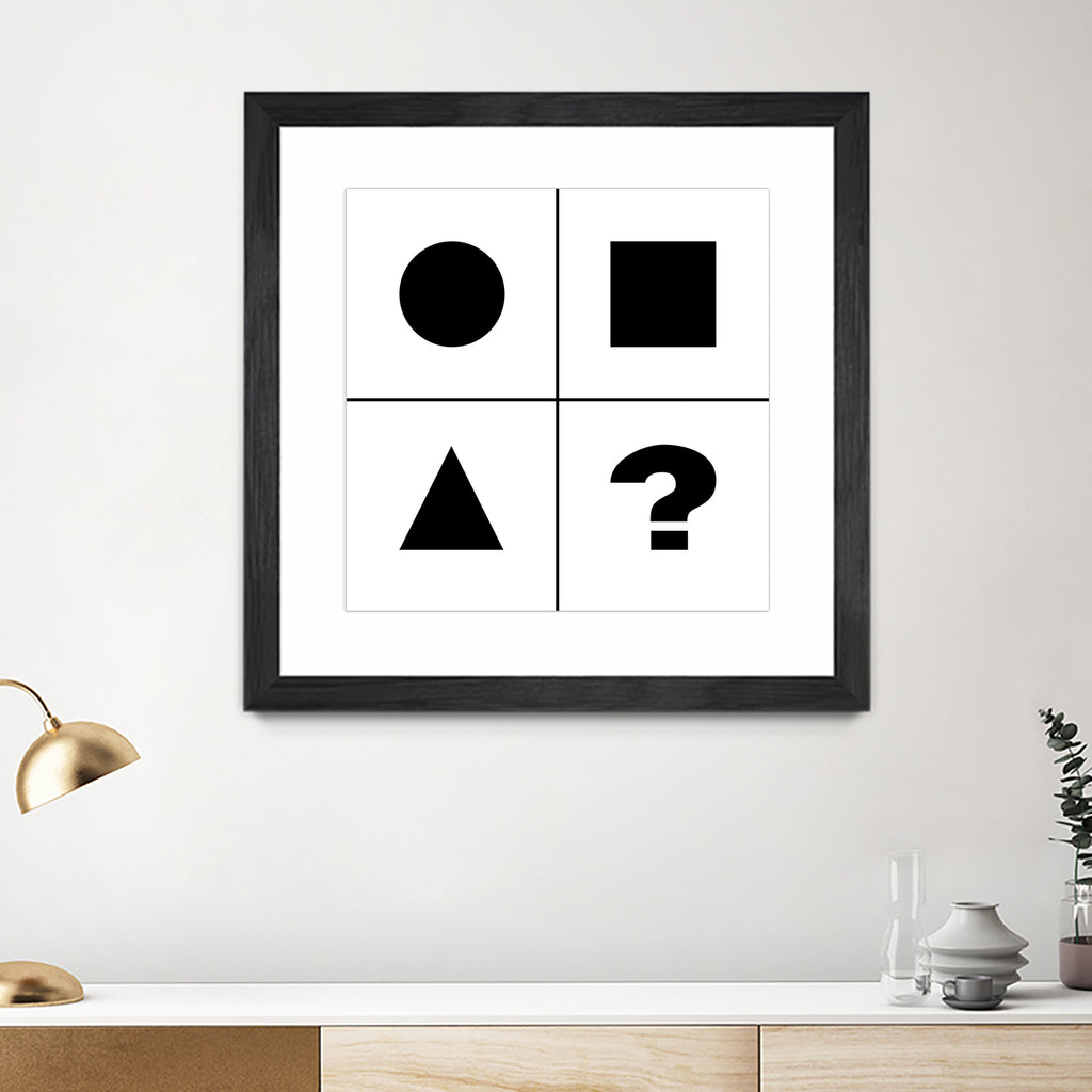 What's next ? Abstract Minimal Black and White Art by Emmanuel Signorino on GIANT ART - black digital painting