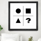 What's next ? Abstract Minimal Black and White Art by Emmanuel Signorino on GIANT ART - black digital painting