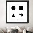 What's next ? Abstract Minimal Black and White Art by Emmanuel Signorino on GIANT ART - black digital painting