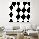 Black and White Harlequin by Katie Lawrence on GIANT ART - white digital drawing