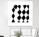 Black and White Harlequin by Katie Lawrence on GIANT ART - white digital drawing