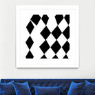 Black and White Harlequin by Katie Lawrence on GIANT ART - white digital drawing