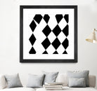 Black and White Harlequin by Katie Lawrence on GIANT ART - white digital drawing