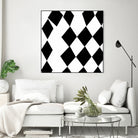 Black and White Harlequin by Katie Lawrence on GIANT ART - white digital drawing