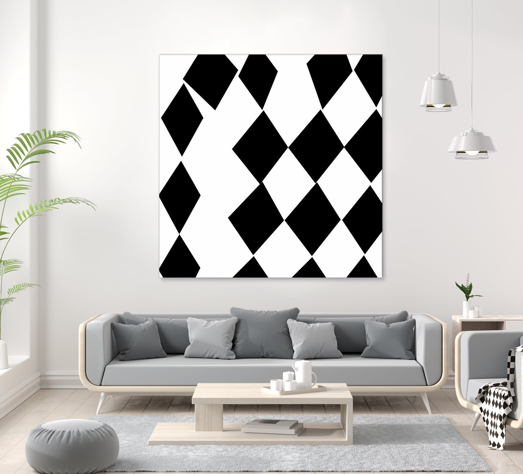 Black and White Harlequin by Katie Lawrence on GIANT ART - white digital drawing