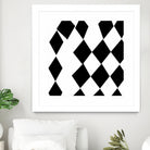 Black and White Harlequin by Katie Lawrence on GIANT ART - white digital drawing