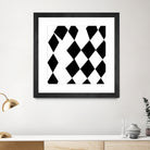 Black and White Harlequin by Katie Lawrence on GIANT ART - white digital drawing