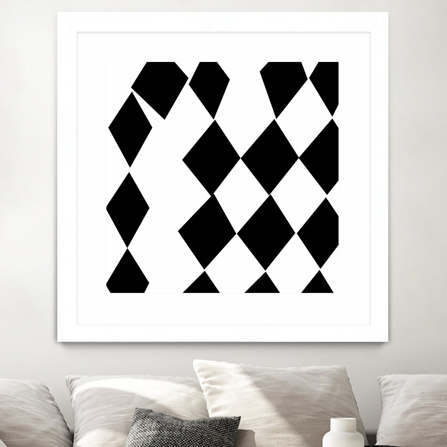 Black and White Harlequin by Katie Lawrence on GIANT ART - white digital drawing