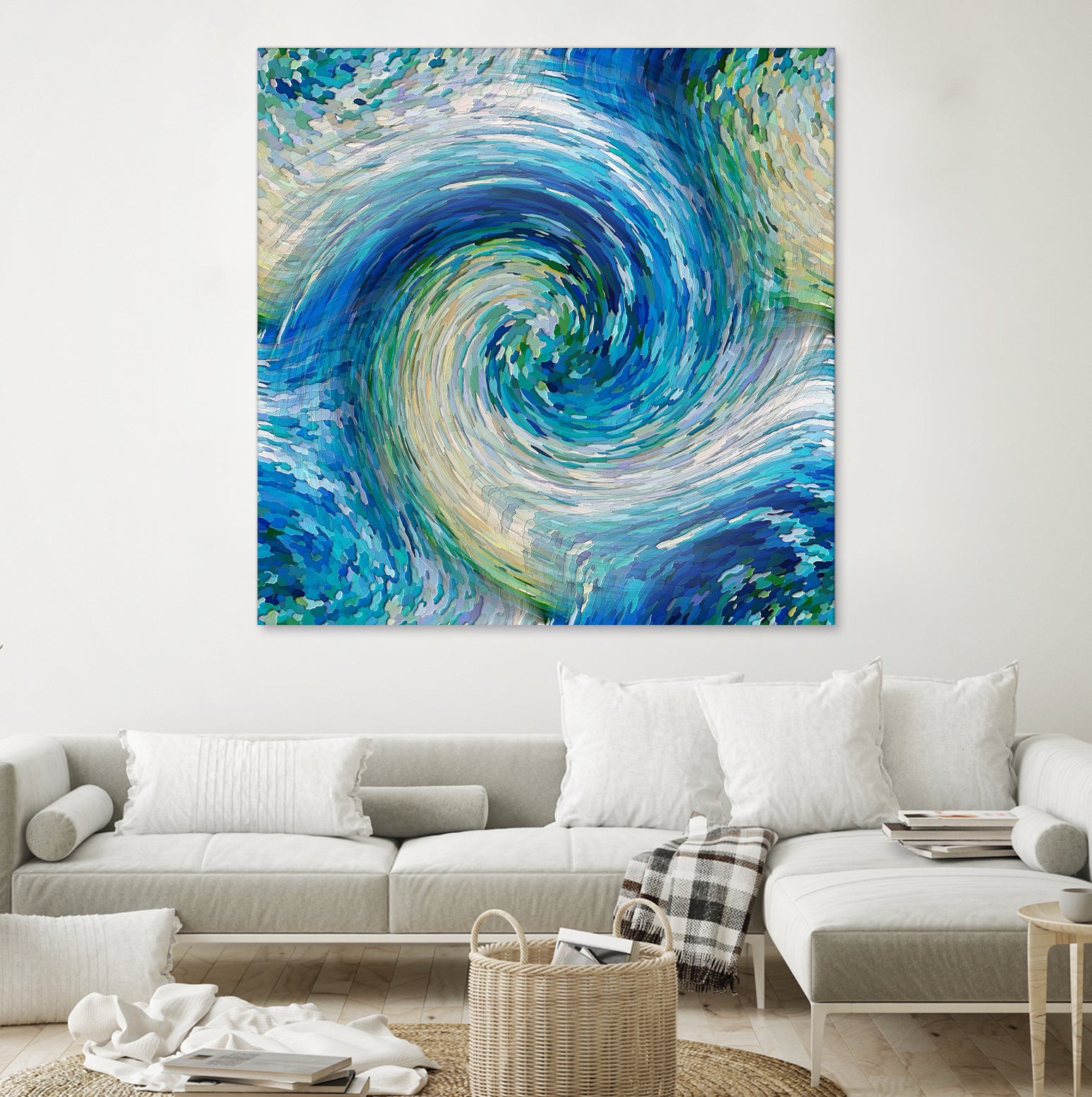 Wave to Van Gogh by David Manlove on GIANT ART - blue digital painting