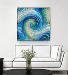 Wave to Van Gogh by David Manlove on GIANT ART - blue digital painting