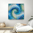 Wave to Van Gogh by David Manlove on GIANT ART - blue digital painting