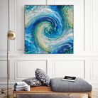 Wave to Van Gogh by David Manlove on GIANT ART - blue digital painting