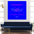 France Gall - Débranche by Amandine Lisoir on GIANT ART - blue typography