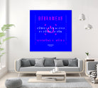 France Gall - Débranche by Amandine Lisoir on GIANT ART - blue typography