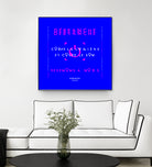 France Gall - Débranche by Amandine Lisoir on GIANT ART - blue typography