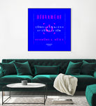 France Gall - Débranche by Amandine Lisoir on GIANT ART - blue typography