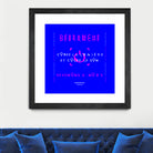 France Gall - Débranche by Amandine Lisoir on GIANT ART - blue typography