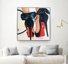 Date Night High Heels by Karim Aboud on GIANT ART - red mixed media