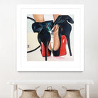 Date Night High Heels by Karim Aboud on GIANT ART - red mixed media