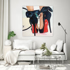 Date Night High Heels by Karim Aboud on GIANT ART - red mixed media