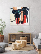 Date Night High Heels by Karim Aboud on GIANT ART - red mixed media