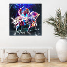 The Getaway live by Charlie Casado on GIANT ART - blue character design