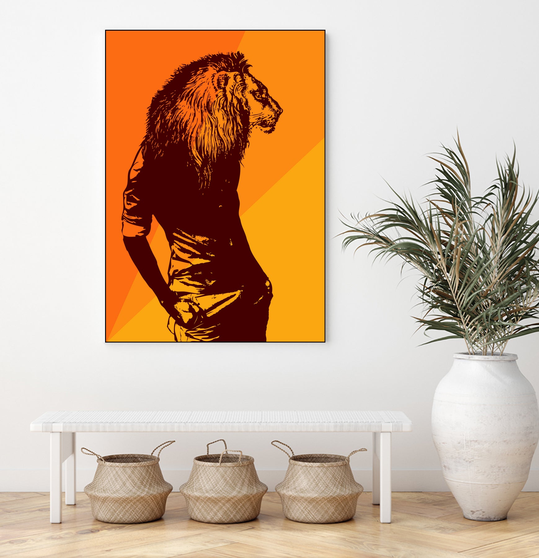 leon by sustici barici on GIANT ART - orange photo illustration