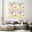 Vintage and Colourful Circles by Jean-christophe Tabary on GIANT ART - yellow digital drawing