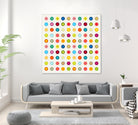 Vintage and Colourful Circles by Jean-christophe Tabary on GIANT ART - yellow digital drawing