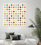 Vintage and Colourful Circles by Jean-christophe Tabary on GIANT ART - yellow digital drawing